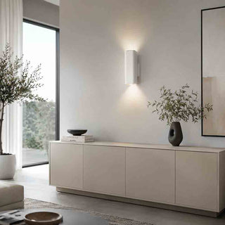 Applique parete doppia emissione di luce in gesso cubo GU10