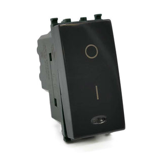 Interruttore bipolare luce 16AX 250VAC compatibile con vimar plana