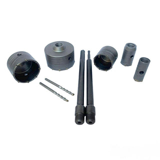 Kit 9 frese a tazza carotatrice 30-100mm sds plus/max 250mm