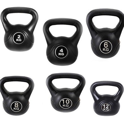 Kettlebell Pesi per Fitness Sport 2 4 6 8 10 12 kg Peso Palla con Maniglia Sabbia per Allenamento