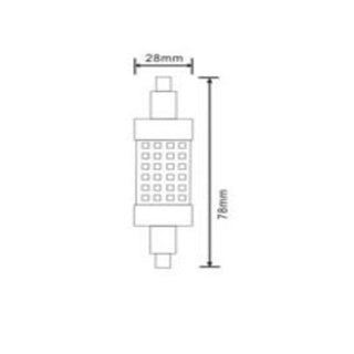 Lampadina led R7S 12 Watt 300° luce bianca calda naturale