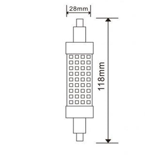 Lampadina led attacco R7S 19 Watt luce bianca calda naturale