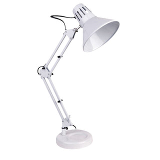 Lampada da scrivania snodabile in metallo con morsetto E27 vari colori