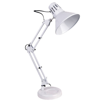 Lampada da scrivania con braccio snodabile luce da tavolo in metallo orientabile con morsetto incluso attacco per lampadine E27