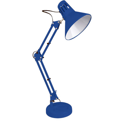 Lampada da scrivania con braccio snodabile luce da tavolo in metallo orientabile con morsetto incluso attacco per lampadine E27