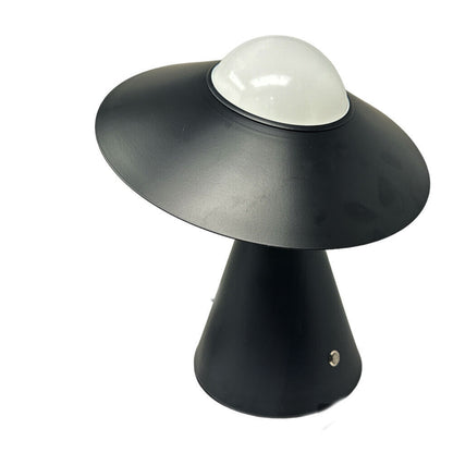 Lampada da tavolo decorativa con paralume a cappello orientabile stile contemporaneo lume da comodino E27