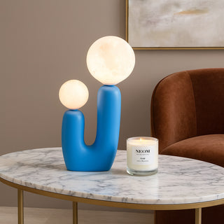 Lampada da tavolo comodino di design decorativa due sfera attacco G9