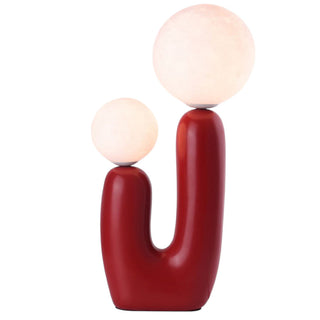 Lampada da tavolo comodino di design decorativa due sfera attacco G9