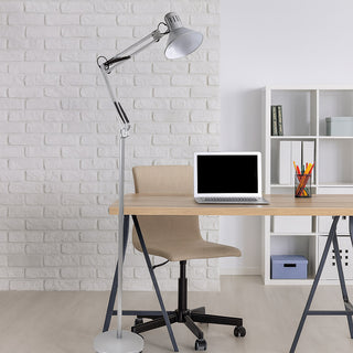 Lampada piantana con braccio orientabile luce da lettura attacco E27