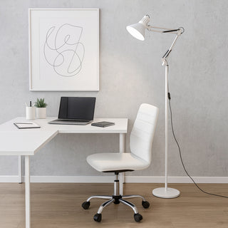 Lampada piantana con braccio orientabile luce da lettura attacco E27