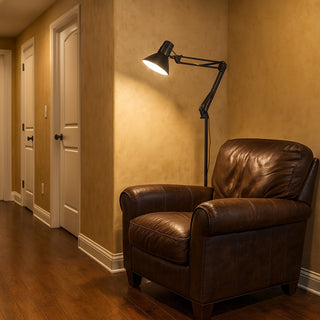 Lampada piantana con braccio orientabile luce da lettura attacco E27