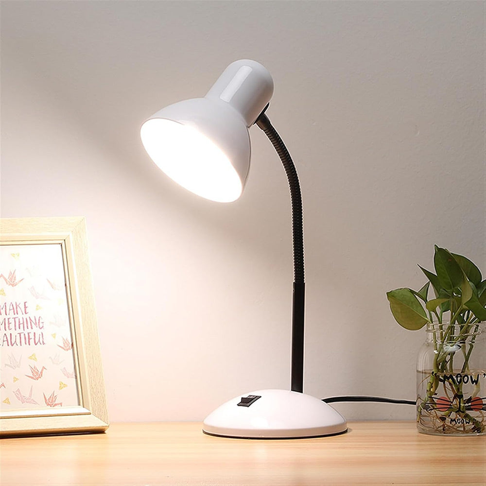 Lampada da scrivania con braccio flessibile snodabile luce lume da tavolo orientabile da cameretta
