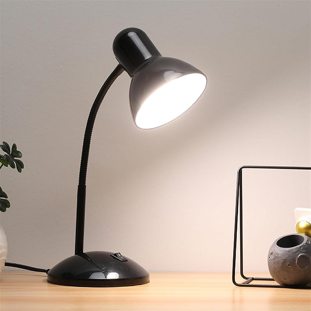 Lampada da scrivania con braccio flessibile snodabile luce lume da tavolo orientabile da cameretta