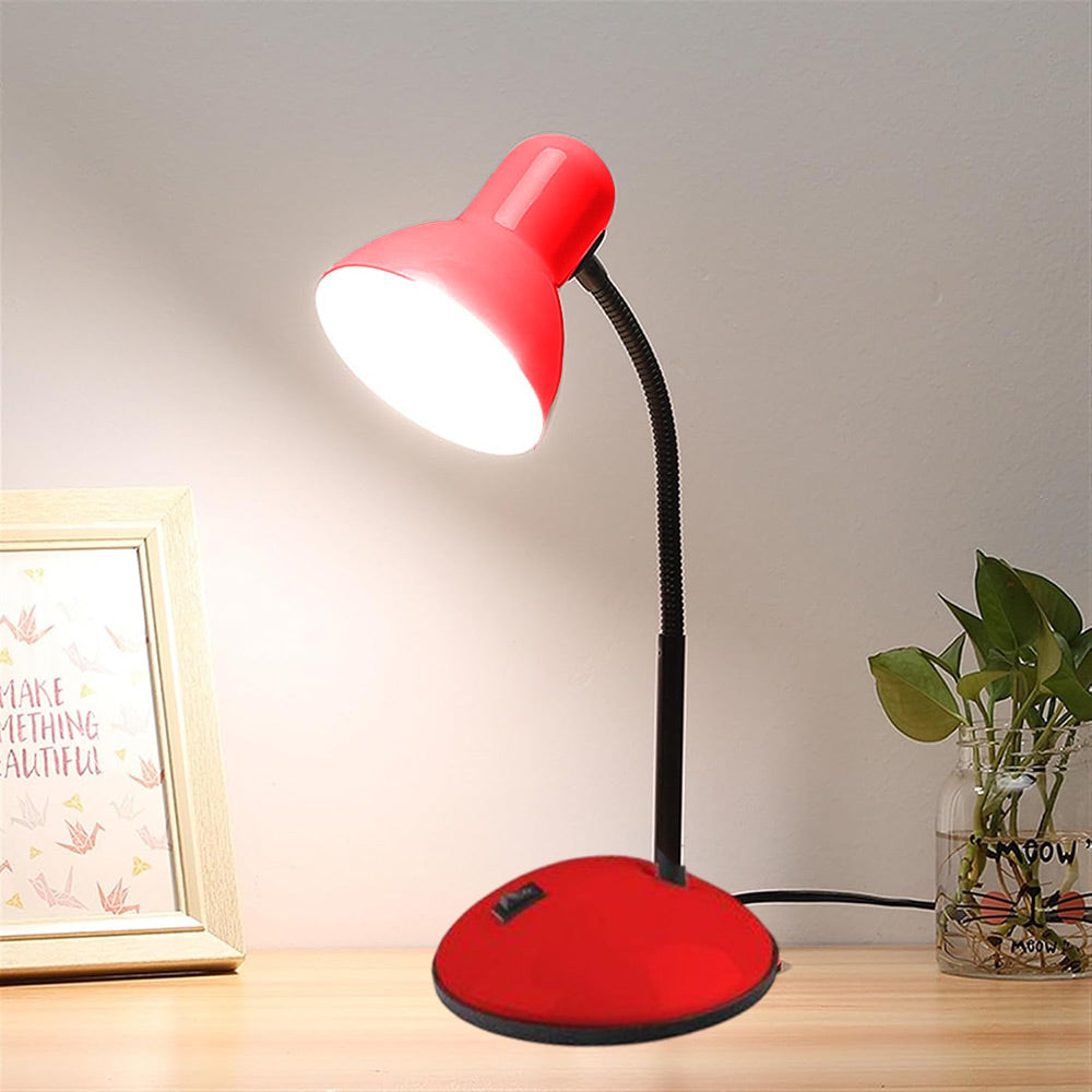 Lampada da scrivania con braccio flessibile snodabile luce lume da tavolo orientabile da cameretta