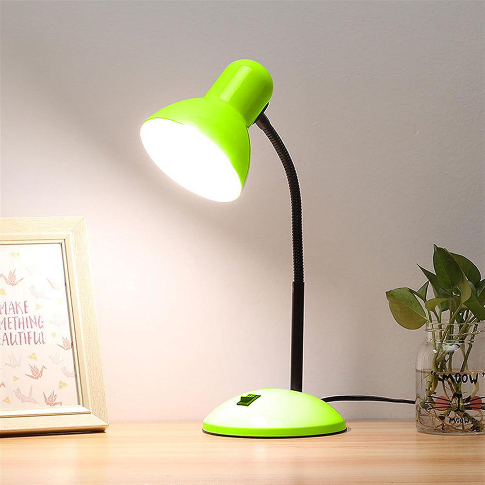 Lampada da scrivania con braccio flessibile snodabile luce lume da tavolo orientabile da cameretta