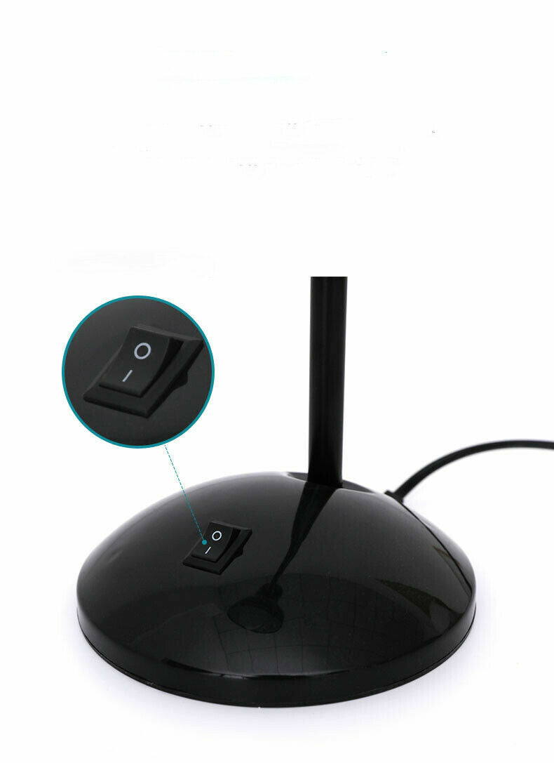 Lampada da scrivania con braccio flessibile snodabile luce lume da tavolo orientabile da cameretta