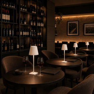 Lampada LED bistrot touch ricaricabile 3 Watt con tecnologia CCT