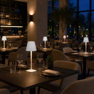 Lampada LED bistrot touch ricaricabile 3 Watt con tecnologia CCT