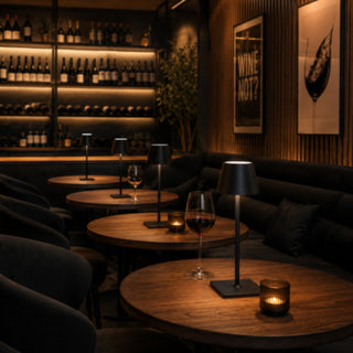 Lampada LED bistrot touch ricaricabile 3 Watt con tecnologia CCT