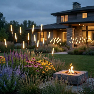 Lampada giardino picchetto LED 24V 0.5W luce 4000K IP65 60 90 120 cm