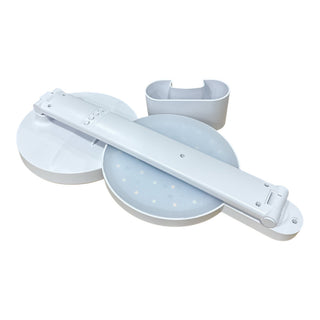 Lampada da scrivania touch a led con porta penna orologio dimmerabile