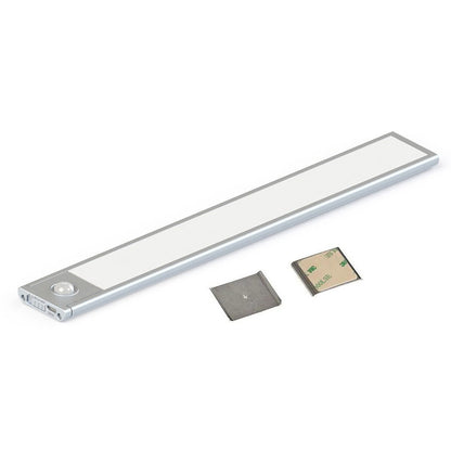 Lampada led da armadio ricaricabile usb sottopensile con sensore crepuscolare di movimento 3 watt