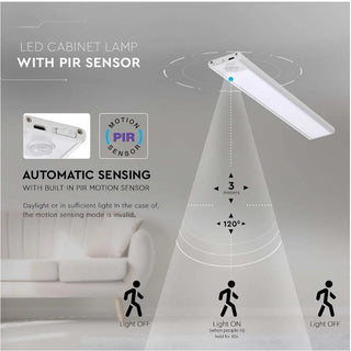 Lampada led ricaricabile usb sottopensile sensore movimento 3 watt