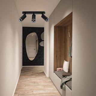 Plafoniera orientabile da soffitto o parete 3 diffusore attacco GU10