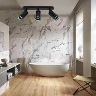 Plafoniera orientabile da soffitto o parete 3 diffusore attacco GU10