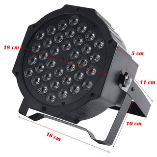 Lampada stroboscopica rgb 36 led 36w luce strobo 7 modalità