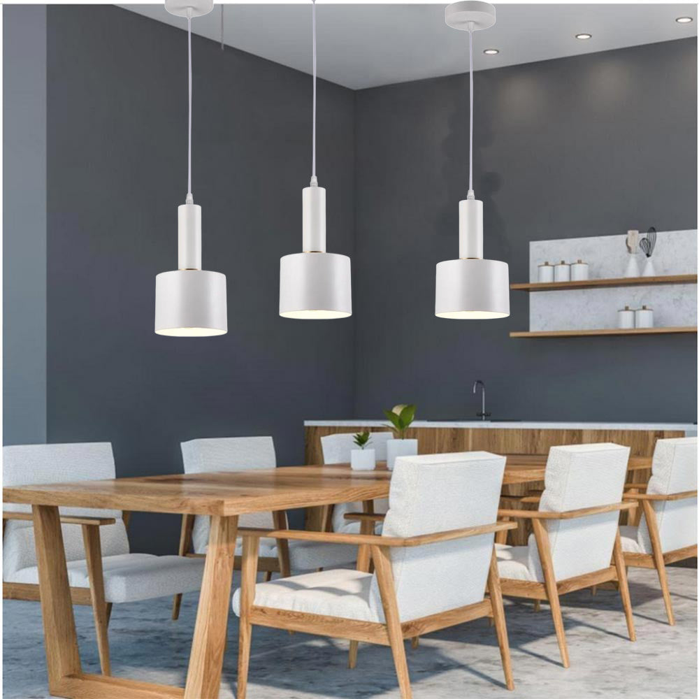 Lampadario a sospensione E27 lampada pendente minimal per cucina isola snack