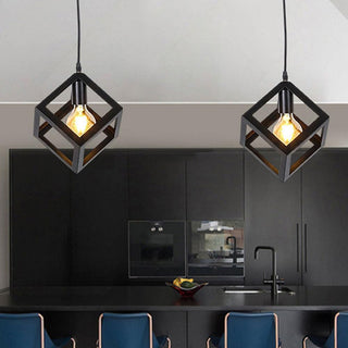 Lampadario da soffitto a sospensione 3d stile geometrico forma E27