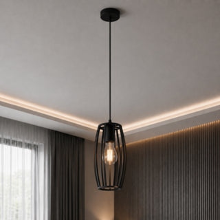Lampadario da soffitto a sospensione 3d stile geometrico ovale E27