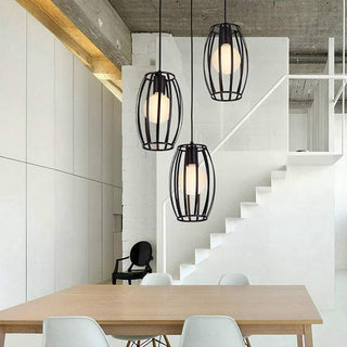 Lampadario da soffitto a sospensione 3d stile geometrico forma E27