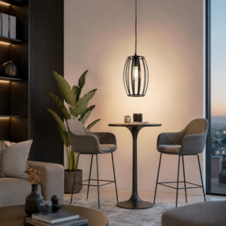 Lampadario da soffitto a sospensione 3d stile geometrico ovale E27