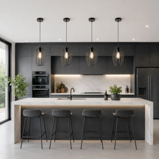 Lampadario da soffitto a sospensione 3d stile geometrico ovale E27