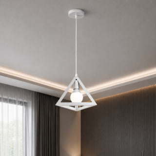Lampadario da soffitto a sospensione 3d stile geometrico triangolo E27