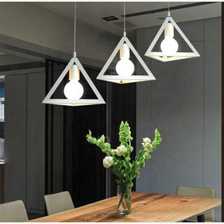 Lampadario da soffitto a sospensione 3d stile geometrico forma E27