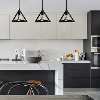 Lampadario da soffitto a sospensione 3d stile geometrico forma E27
