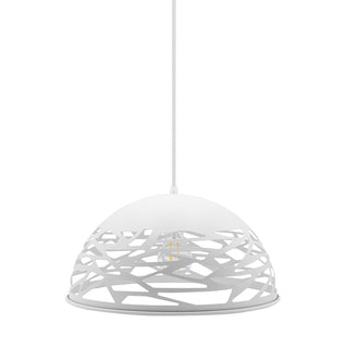 Lampadario a sospensione in metallo traforato contemporaneo E27