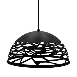 Lampadario a sospensione in metallo traforato contemporaneo E27