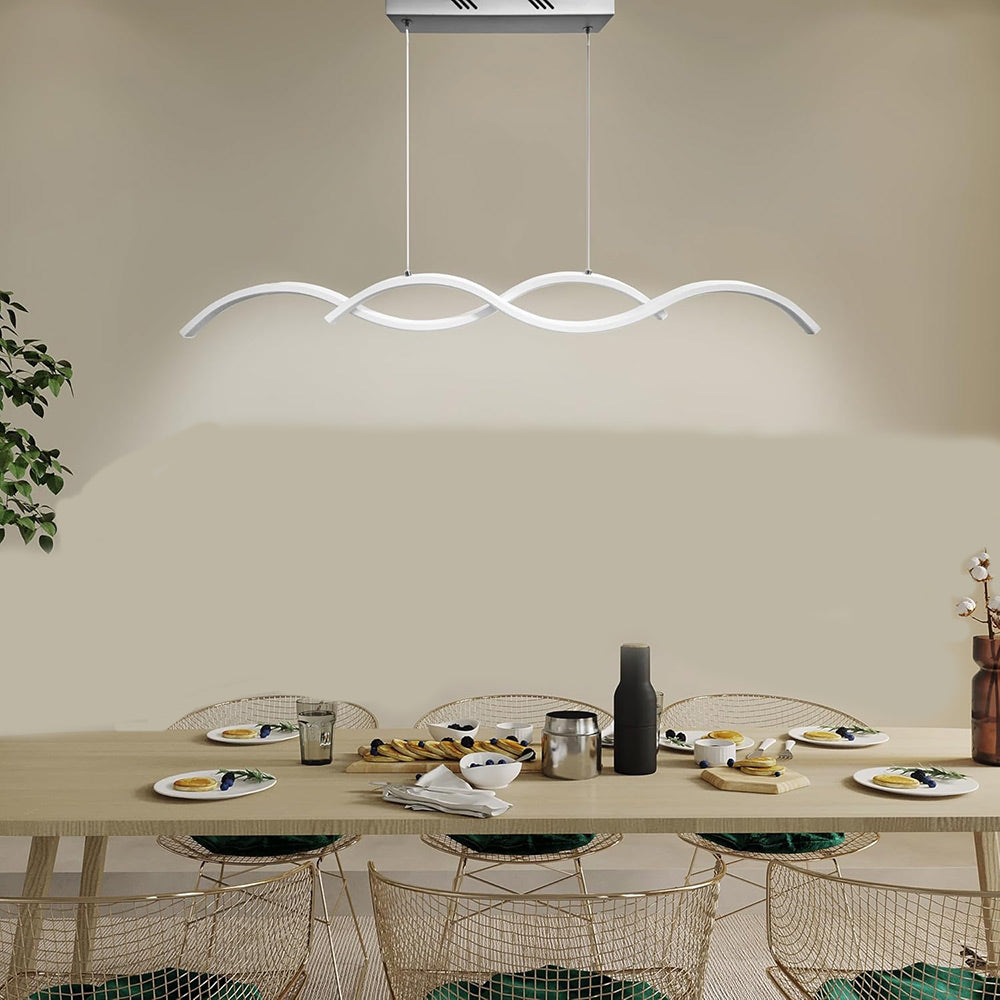 Lampadario led a sospensione 25 watt CCT tripla colorazione di luce con switch  lampada twist bianco luce