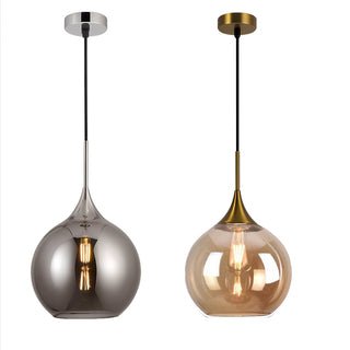 Lampadario a sospensione di design con sfera in vetro attacco E27