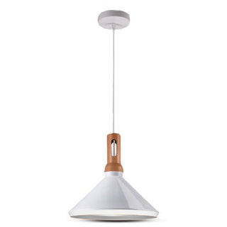 Lampadario stile industriale lampada pendente nero bianco attacco E27