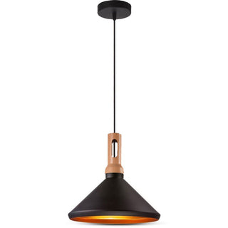 Lampadario stile industriale lampada pendente nero bianco attacco E27