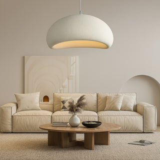 Lampadario effetto pietra bianco Ø40 Ø50 e Ø60 cm portalampada E27