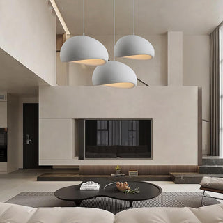 Lampadario effetto pietra bianco Ø40 Ø50 e Ø60 cm portalampada E27