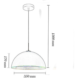 Lampadario contemporaneo in metallo pendente con attacco E27