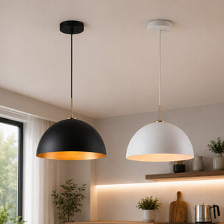 Lampadario contemporaneo in metallo pendente con attacco E27