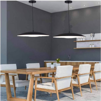 Lampadario a led a sospensione 46 watt 3 colorazione di luce dimmerabile con telecomando lampada da cucina soggiorno